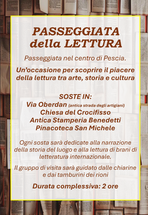 Passeggiata della Lettura nel centro di Pescia 3