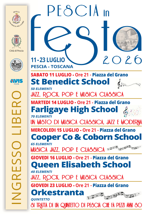 Pescia in Festa 2026 OrkestrAnta in concerto 2 Pescia in Festa 2026 OrkestrAnta in concerto 1