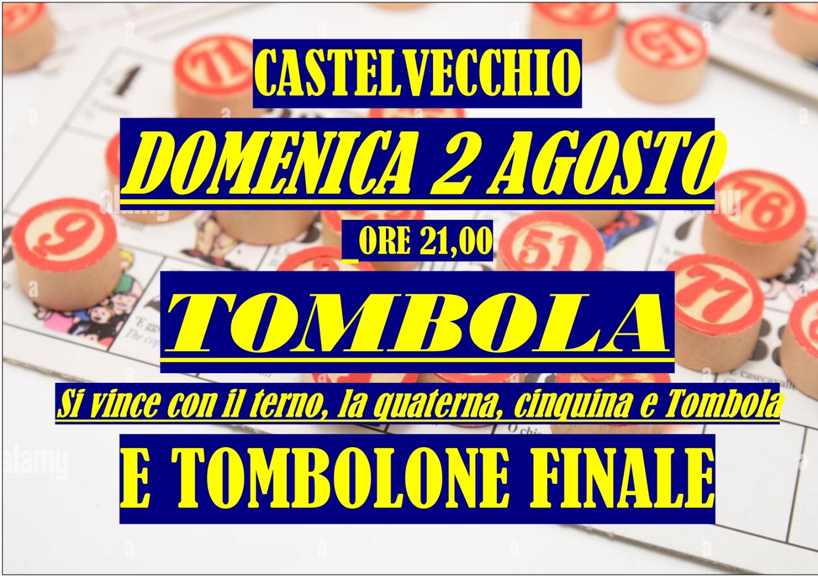 tombola castelvecchio