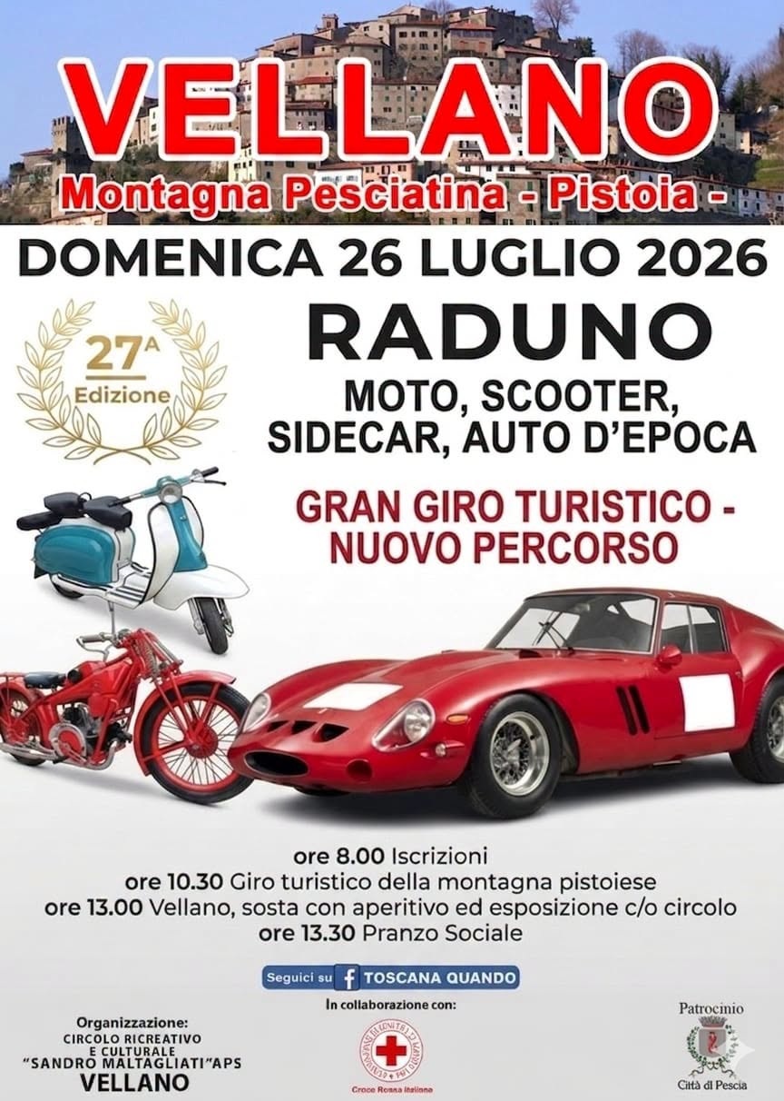 raduno moto scooter sidecar auto d'epoca