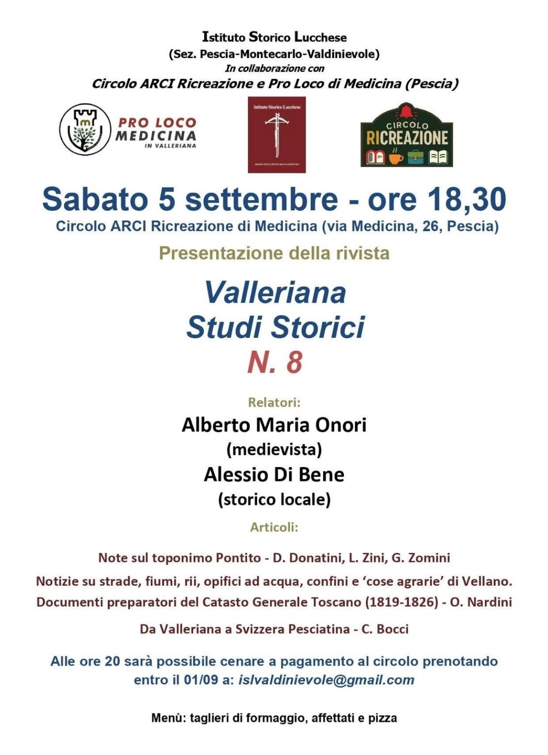 valleriana studi storici