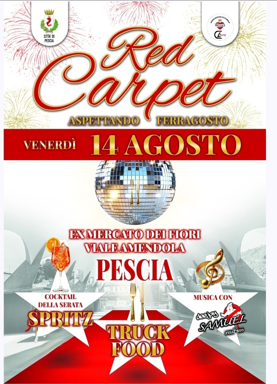 RED CARPET FERRAGOSTO 2026 PESCIA