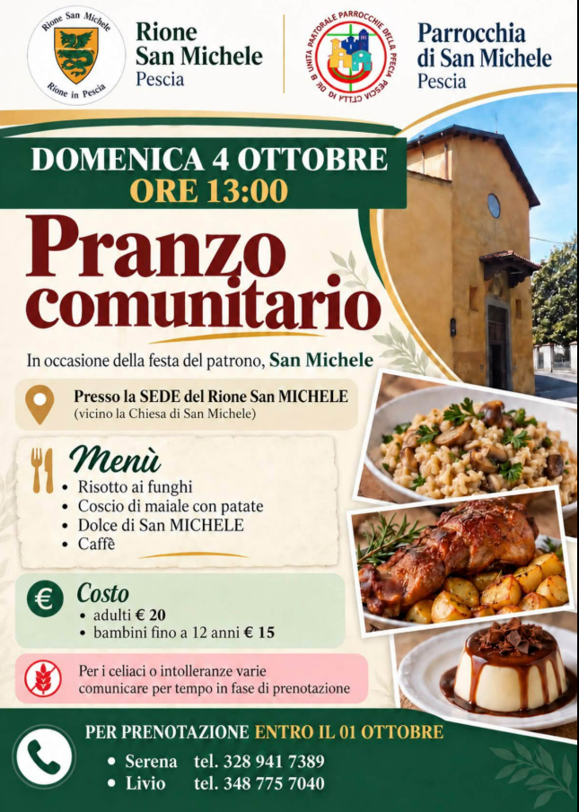 rione san michele pranzo comunitario