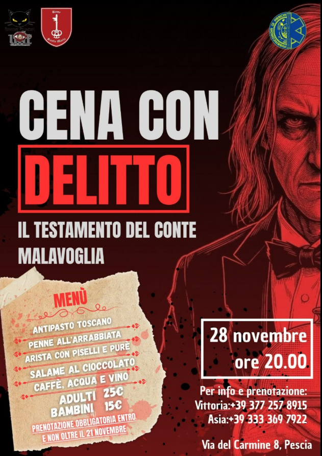 cena con delitto rione santa maria pescia