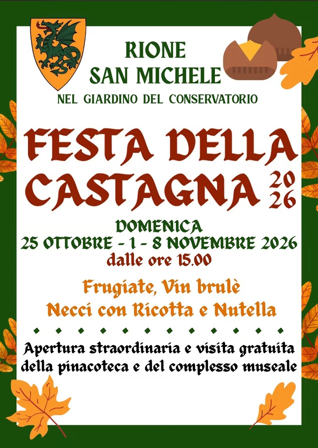 festa della castagna rione san michele
